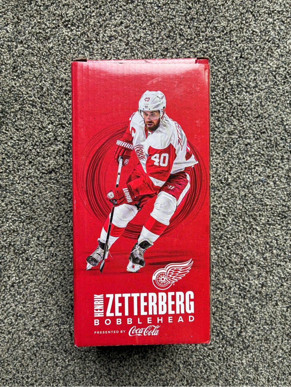 New in Box Detroit Red Wings Limited Edition Henrik Zetterburg Bobblehead